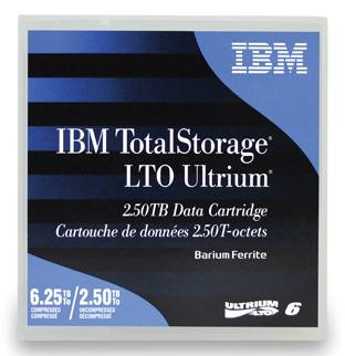 IBM LTO Ultrium 6 Tape Cartridge, 105,4 x 102 x 21,5 mm