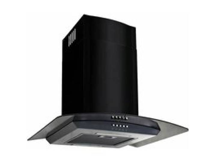 Bonne qualité - Hotte murale 756 m³/h 60 cm élégant - acier inoxydable - noir - résistant à lhumidité - 60x45x(43-70) cm gpo64z9034