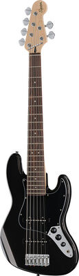 Squier Affinity Jazz Bass VI BKM Schwarz Metallic