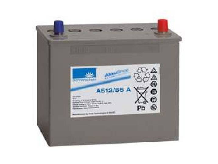 Sonnenschein Dryfit A512 - 12V 55A loodgelaccu - A-terminal - 261x136x230mm