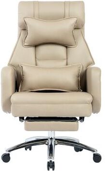 GREATPLANINC Living Room Office Chair Ergonomic Chair Computer Chair with Hidden Footrest Swivel Chair Executive Chair Desk Chair,Beige