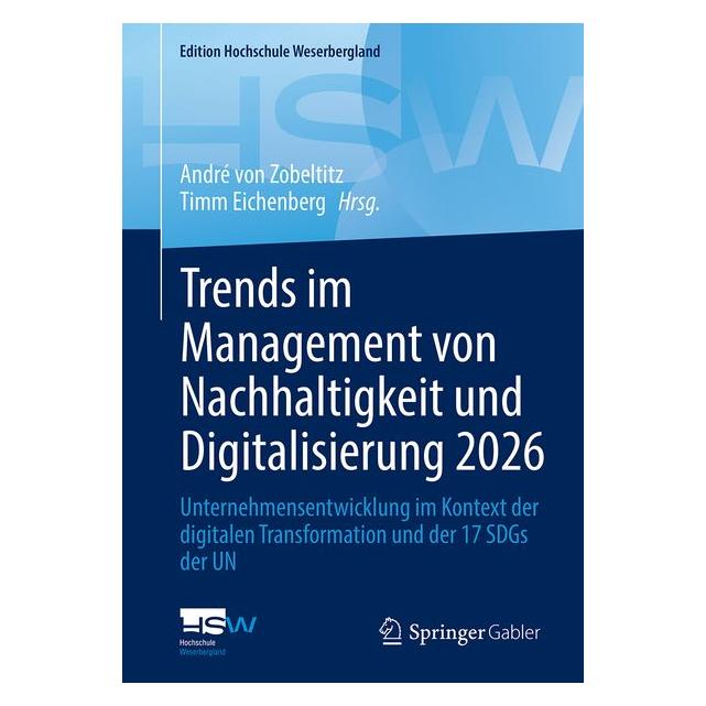 Springer Trends im Management von Nachhaltigkeit und Digitalisierung 2026 (Deutsch, André von Zobeltitz, Timm Eichenberg) (73413360)