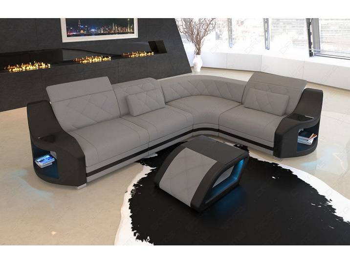 Stoff Ecksofa Genua L-Form