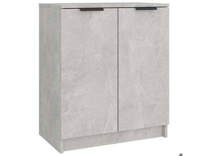 Remise Commode à Chaussures - Gris - Armoire à chaussures - Gris béton - 59x35x70cm - Bois d'ingénierie_ccq78p
