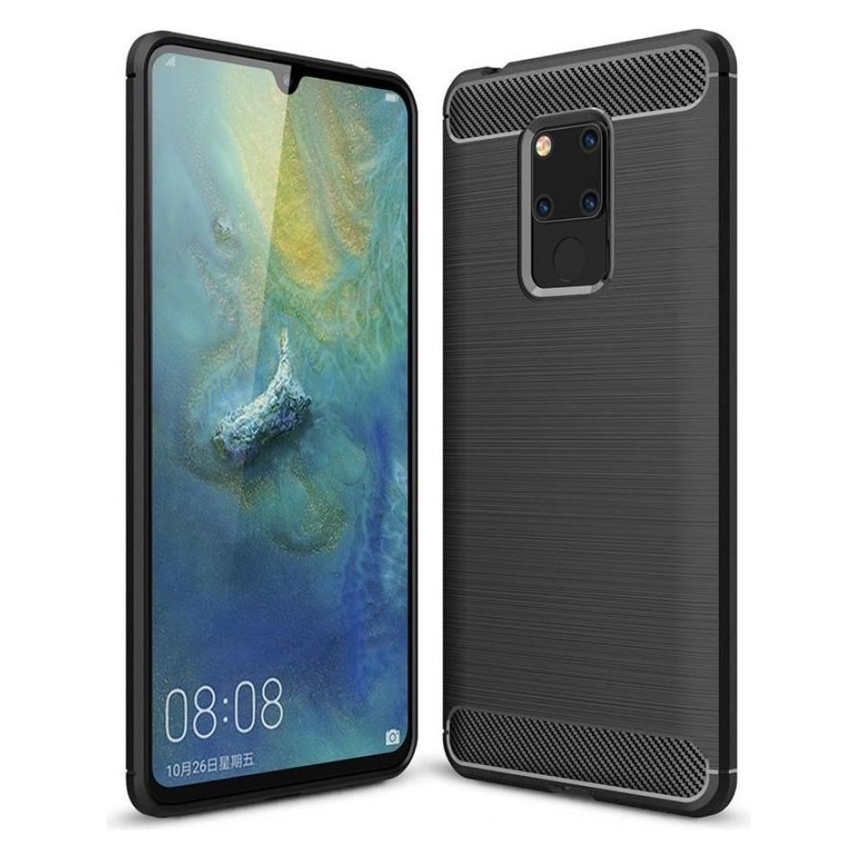 Screenguard Huawei Mate 20 X Hülle Carbon Brushed Soft TPU (Huawei Mate 20 X) (00024193)