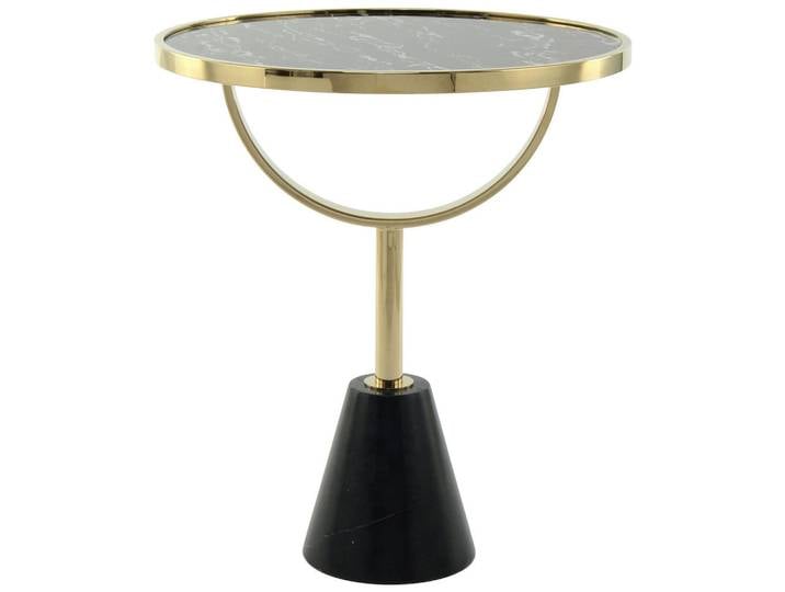 Kayoom Beistelltisch, Glas, Stein, rund, 54 cm, Wohnzimmer, Wohnzimmertische, Beistelltische, Beistelltisch Glas