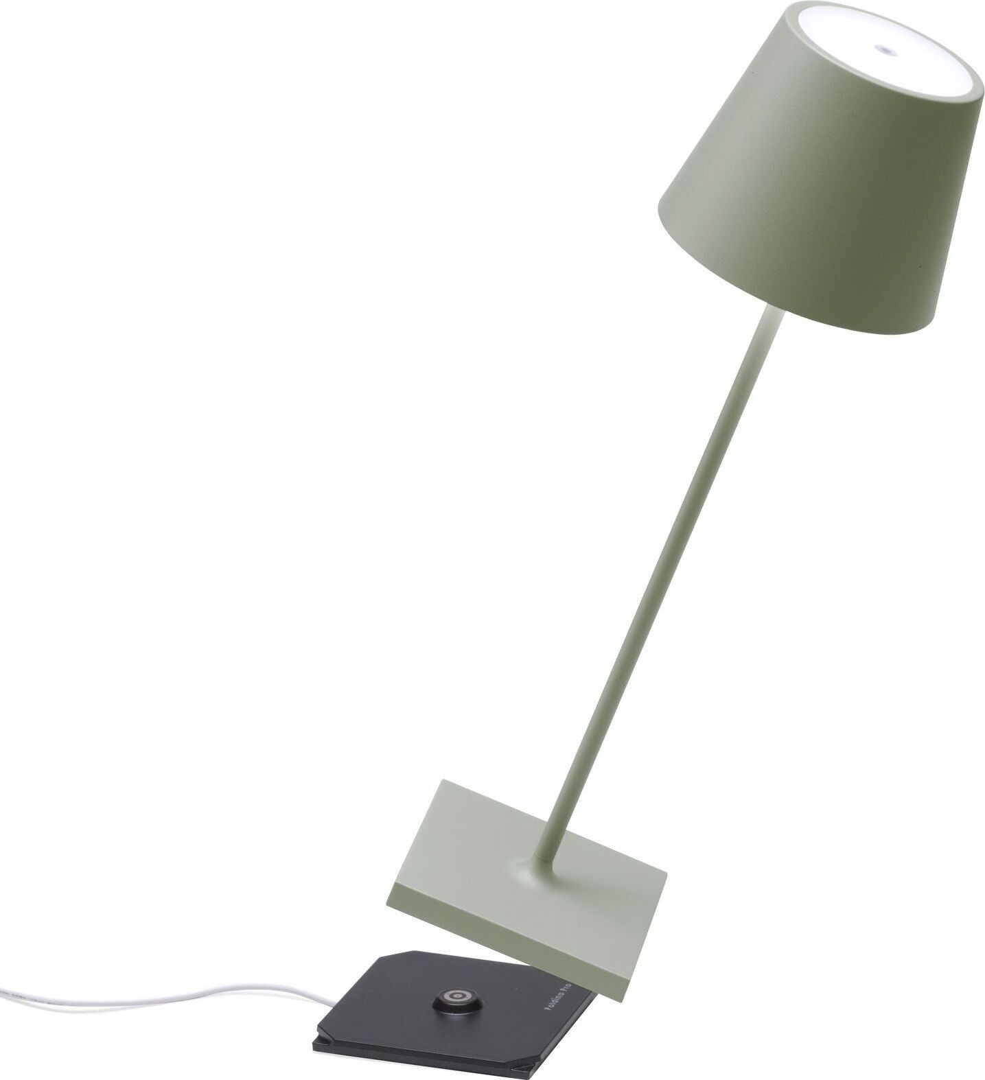 Zafferano Capo Poldina Pro oplaadbare LED bureaulamp, saliegroen