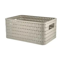 Rotho Aufbewahrungsbox  COUNTRY , beige , Kunststoff , Maße (cm): B: 18,5 H: 12,6