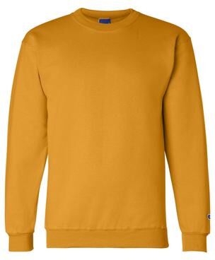 Champion S600 Powerblend Crewneck Sweatshirt in Gold size 3XL S6000