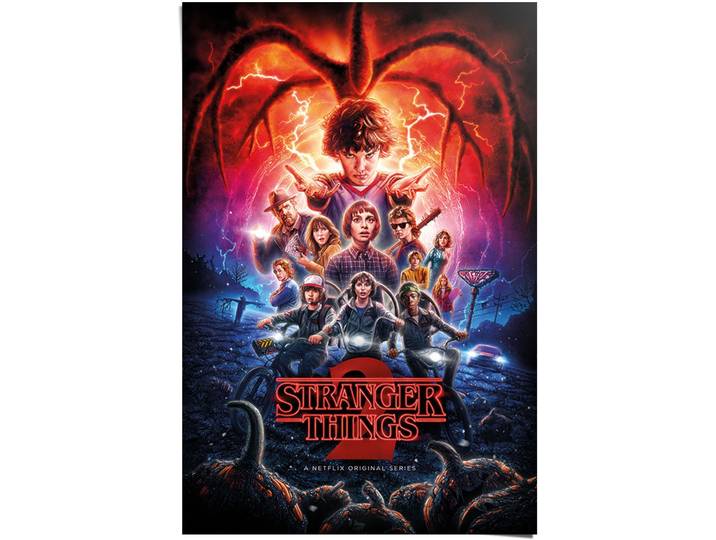 Poster REINDERS Poster Stranger Things Netflix , rot (farbe bild(er): rot), B:61cm H:91,5cm, Papier, Bilder, Poster