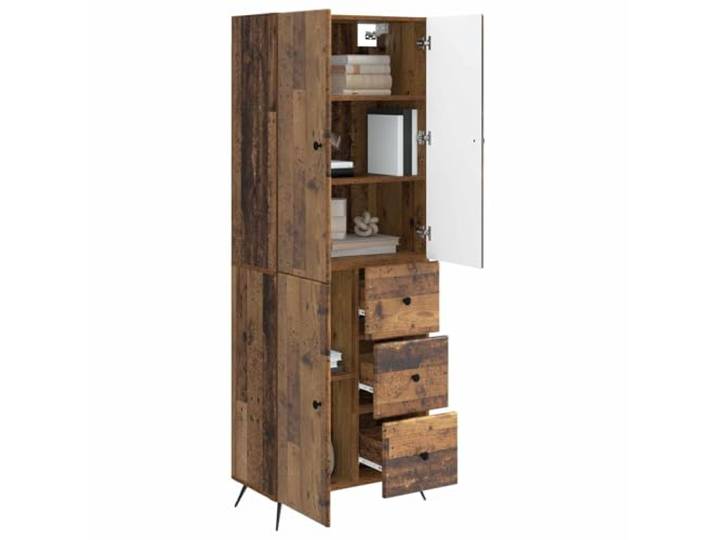 KTHLBRH 2-teiliges Schrank-Set aus antikem Holz Technisches Holz, für Garten und Innenbereich, vielseitiger Stil