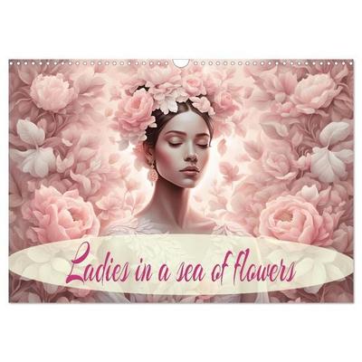 Ladies in a sea of flowers (Wall Calendar 2027 DIN A3 landscape), CALVENDO 12 Month Wall Calendar