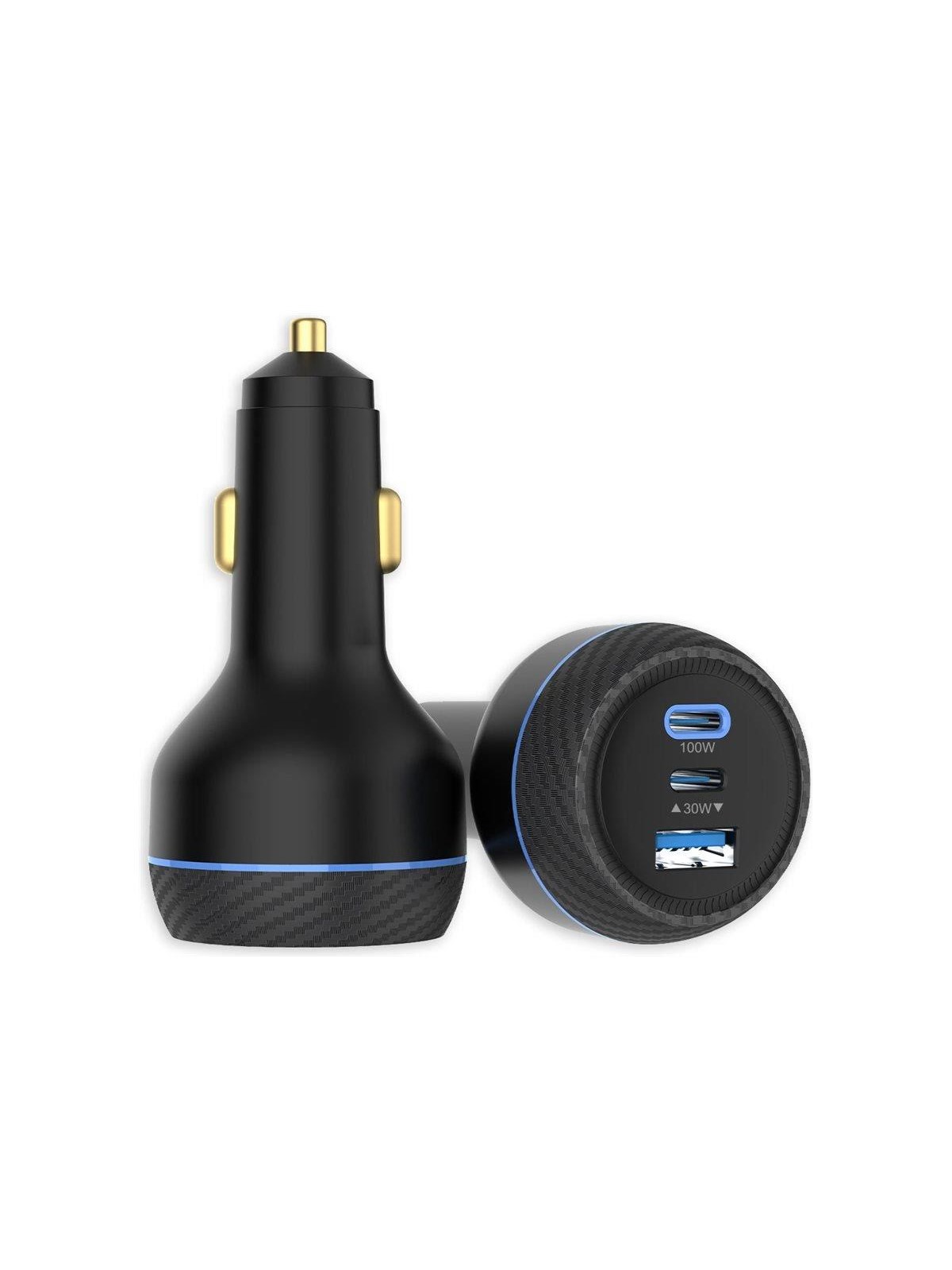 Insmat car power adapter - 100 + 30 W - USB 2 x USB-C - 130 watt