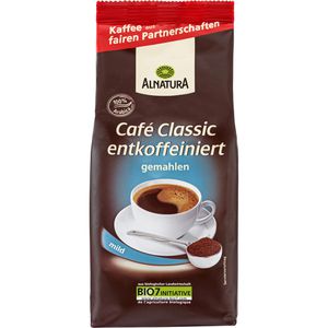 Alnatura Kaffee Classic, entkoffeiniert, BIO, gemahlener Kaffee, 250g