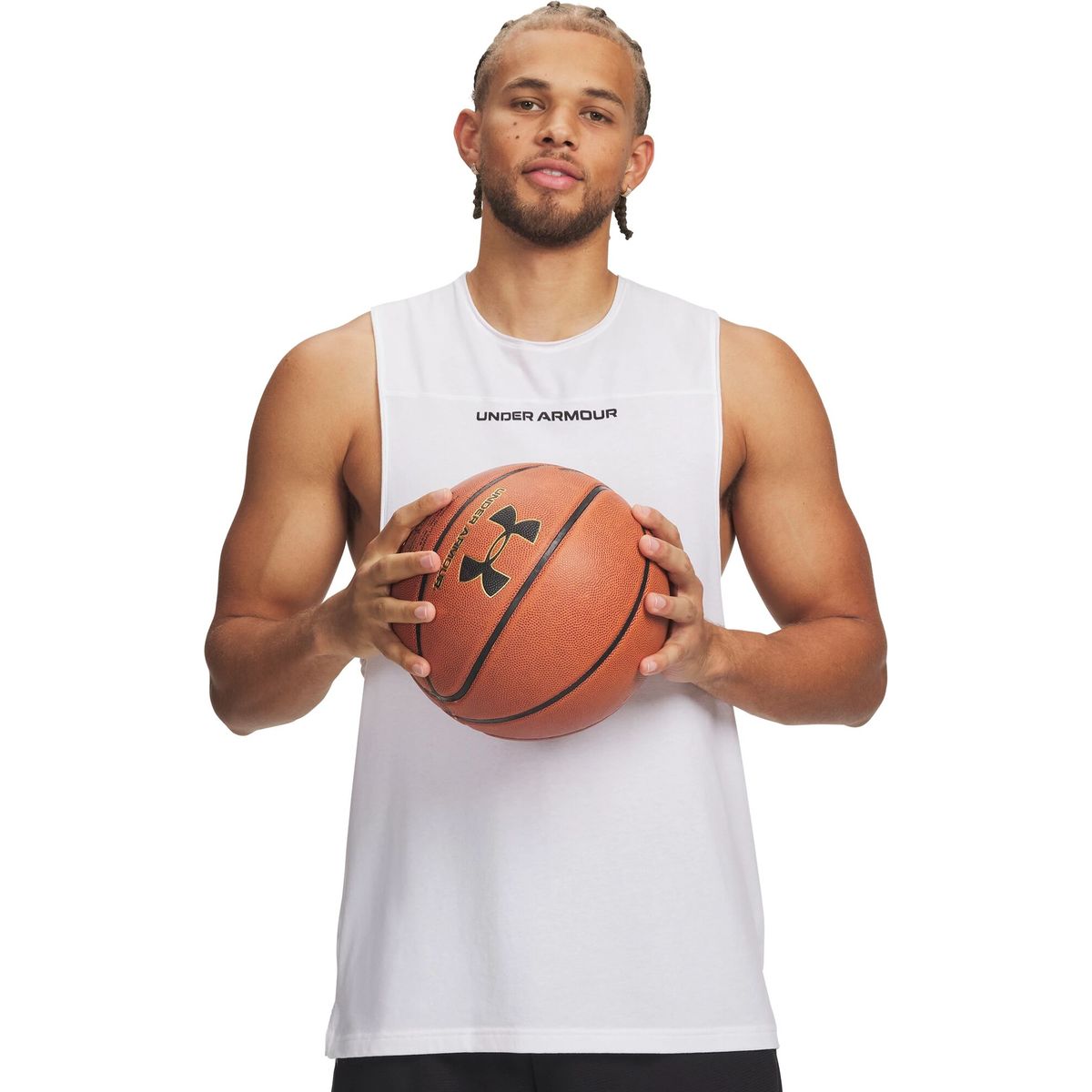 Under Armour Hoops Training Tank white black (100) XXL 6012823-100-XXL