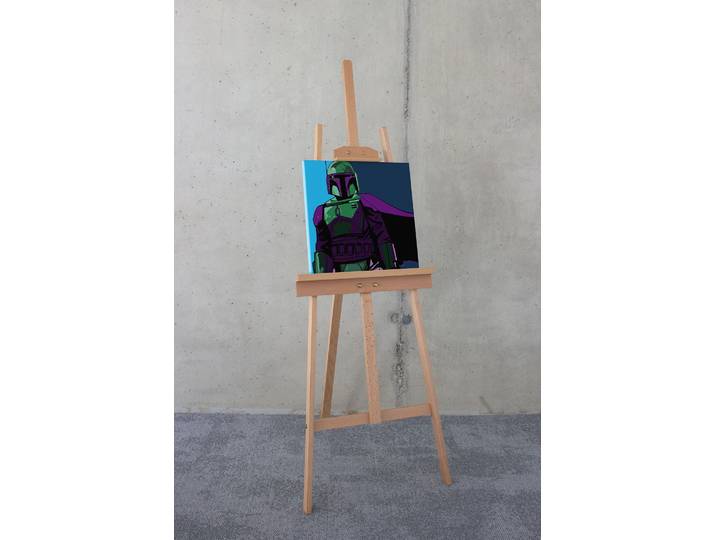 Image Star Wars Cyberart by Boba Fett 40 x 40 x 2cm Multicolore