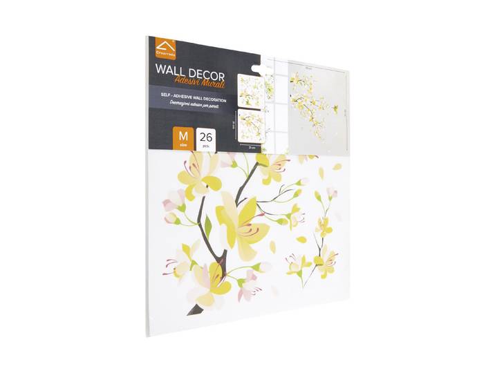 Crearreda Wand-Dekosticker Gelb 30.5 cm