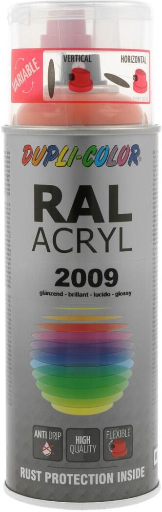 european aerosols DUPLI-COLOR RAL 2009 verkehrsorange glanz, 400 ml