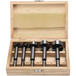 Tecwerk, Bohrereinsatz, Forstnerbohrersatz 5-teilig Ø 15, 20, 25, 30, 35 mm (15 mm, 20 mm, 25 mm, 30 mm, 35 mm)