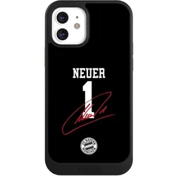 Nivocase Hülle für Apple iPhone 12 Handyhülle NIVOcore Case Schwarz FC Bayern München FCB Manuel Neuer (Apple iPhone 12), Smartphone Hülle, Schwarz