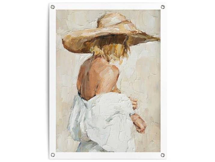 REINDERS Gartendeko, Summer Girl, Garten, Bilder, Wanddeko, Room Decor, Leinwand, Beige, 80 x 60
