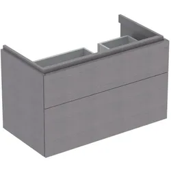 Geberit Xeno2 Waschtisch-Unterschrank 500516431 88x53x46,2cm, mit 2 Schubladen, mit Ablagefläche, strukturiert/sculturagrau