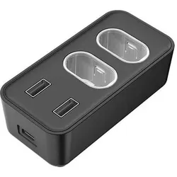 Subsonic Dual Charger und Hub (Xbox One S, Xbox One X, Xbox Series S, Xbox Series X), Schwarz