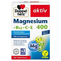 DOPPELHERZ Magnesium 400+B12+C+E Tabletten 30 St