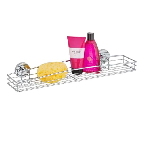 WENKO Vacuum-Loc Maxi Wandrek Milazzo, Zilver, B/D/H: 52 x 9 x 15 cm
