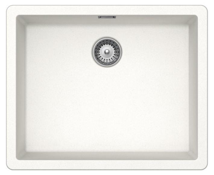 Schock VASCHE BROOKLYN N100LU BIANCO ASSOLUTO, Aufsatzwanne, Rechteckig, Weiß, 1 Becken, Rechteckig, 500 x 400 mm