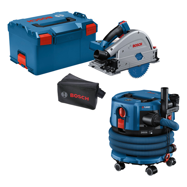 Bosch Akku-Combo Kit Akku-Tauchsäge GKT 18V-52 GC + Akku-Staubsauger GAS 18V-12 MC 0615A5004N