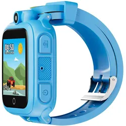 Contixo Smart Watch for Kids with Educational Games Blau (D/E/F/I) (4G), Smartwatch