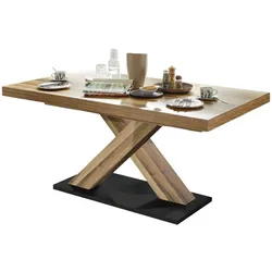ESSTISCH ausziehbar Elene 160x90x76 Plankeneiche
