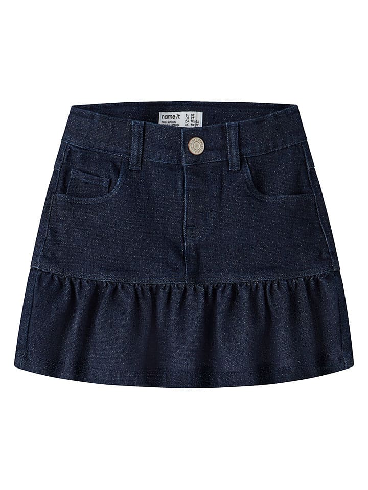 name it Jeansrock "Liv" in Dunkelblau - 122