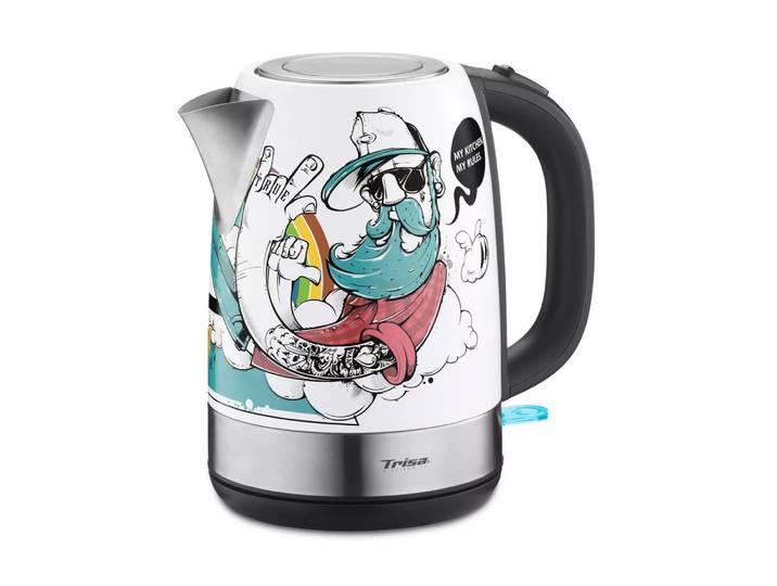 Trisa Electronics - \ Wasserkocher \ \ Street Art\ \ 1.7L\ , Multicolor, 1.7L