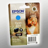Epson Tinte C13T378240 cyan 378