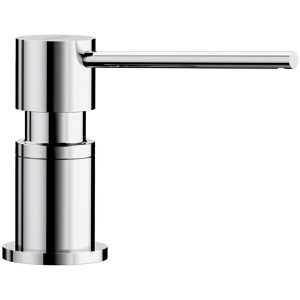 BLANCO Spülmittelspender Lato 525808, verchromt, Einbau-Spender, aus Metall, Füllmenge 300 ml