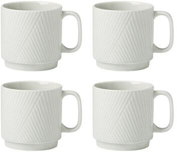 "Lenox Modulus 18 oz. Mugs, Set of 4 - 18oz. 4"" x 4"" Round"