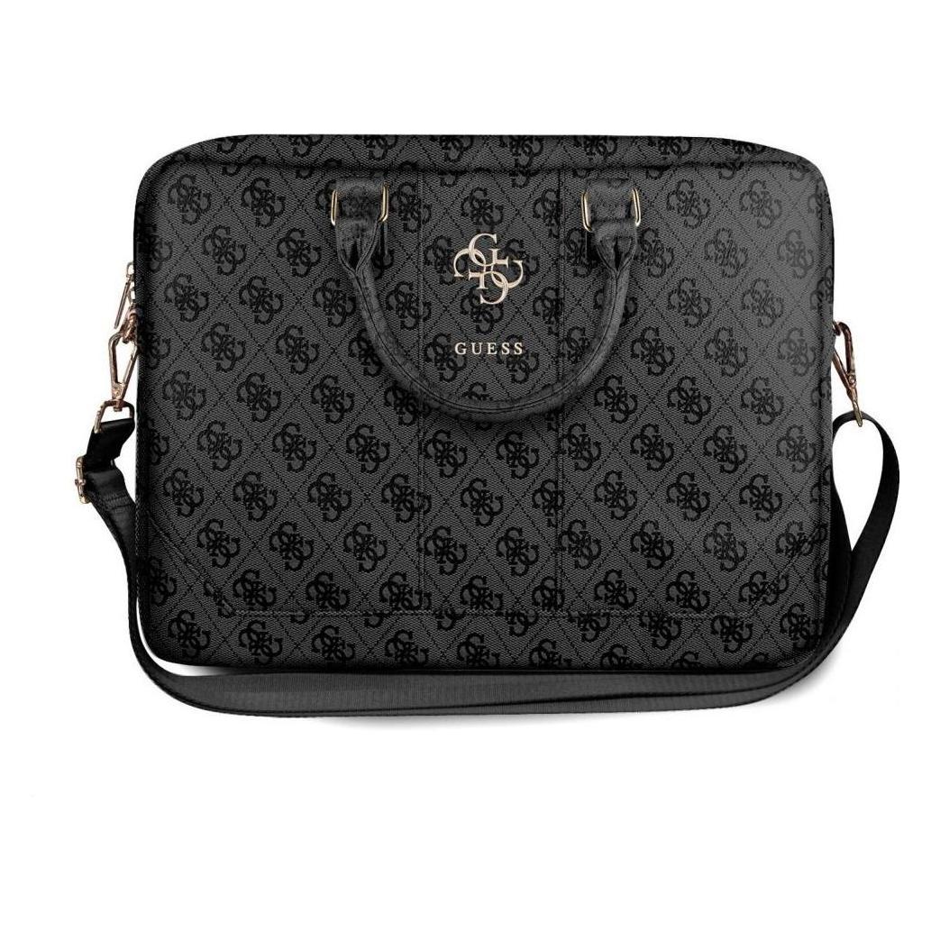 Guess PU 4G Metall-Logo-Computertasche 15|16" Grau (16", Apple) (GUCB15G4GFGR)