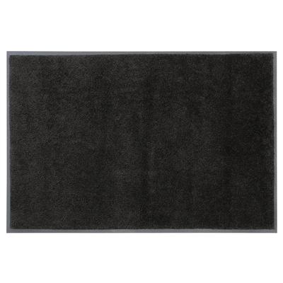 Fußmatte OTTO HOME "Lavea" Gr. 60, schwarz, B:60cm H:9mm L:90cm, Kunstfaser, Teppiche, Fußmatte, Schmutzfangmatte, Uni-Farben, In- und Outdoor-Teppich, waschbar