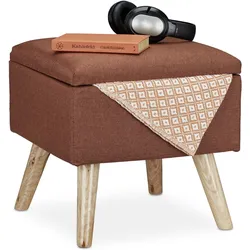Relaxdays, Hocker, Hocker (40 x 40 x 40 cm)