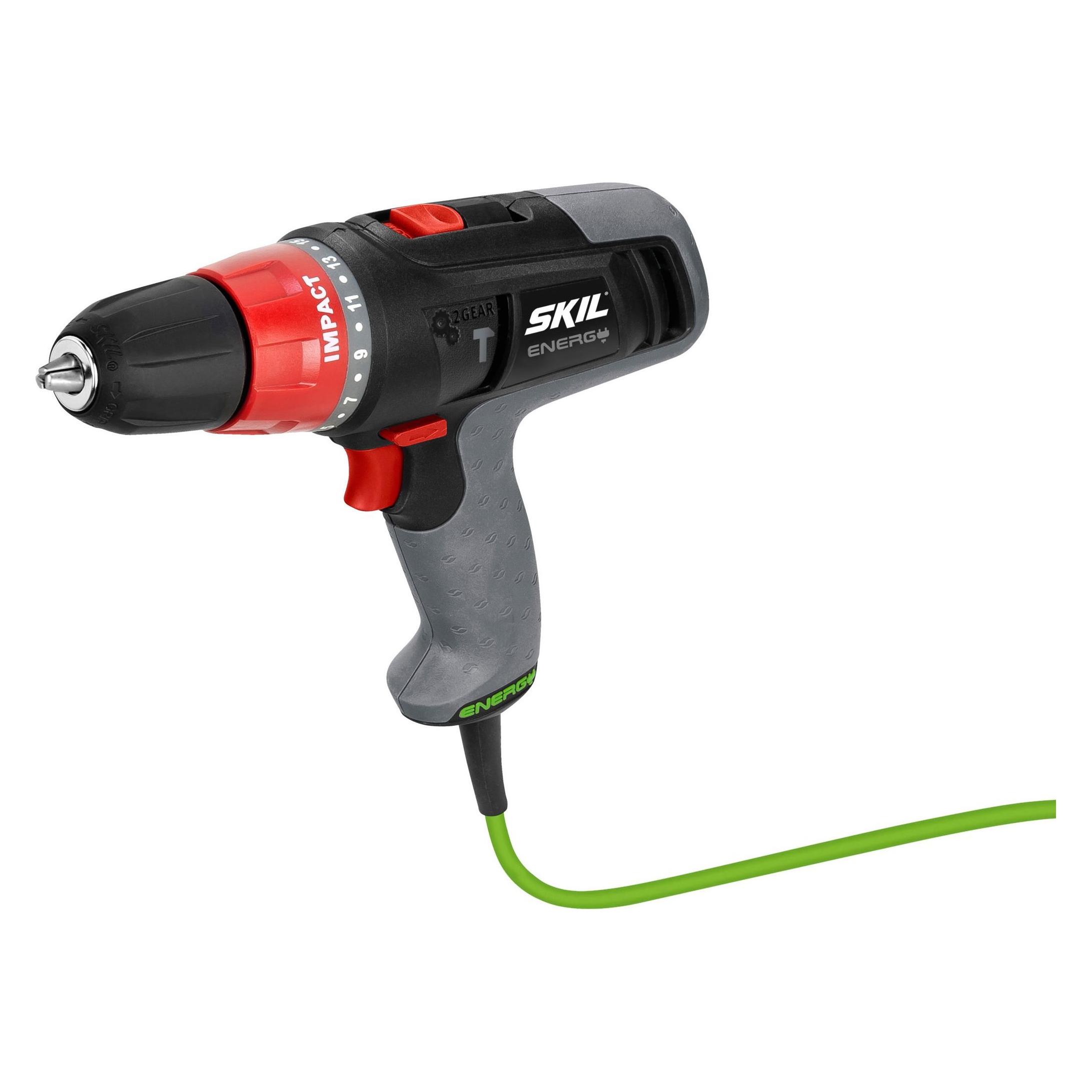 Skil Schlagbohrmaschine 6225 AA (0.9 A, Kabel 6 m, Schlagzahl 0 - 5200 / 20800 /Min., Bohrfutter 10 (Schlagbohrmaschine) (F0156225AA)