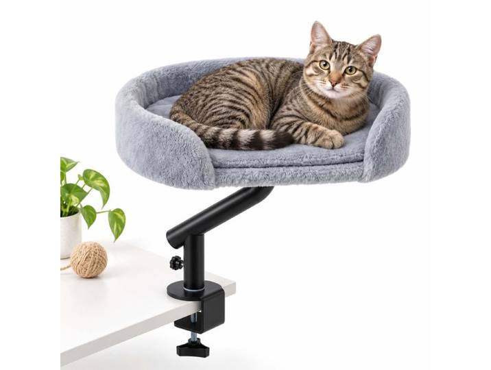 Relaxdays Lit pour chat à fixer au bureau
