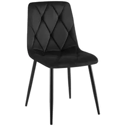 CLP Esszimmerstuhl Clairton Samt   Farbe: schwarz, Material: Samt