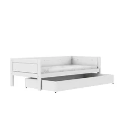 Lifetime Einzelbett mit Bettkasten   ¦ weiß ¦ Maße (cm): B: 207 H: 64 T: 102.0