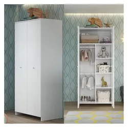Trendteam, Komplett-Babyzimmer, NIKO Komplettes Babyzimmer: Bett 70 * 140 cm + Kommode + Kleiderschrank - weiss (Kinderkleiderschrank, Wickelkommode)