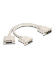 Delock Adapter Y-Kabel Splitter D-Sub HD 26 Pin Stecker zu 2 x Buchse mit 26-polig (67171)