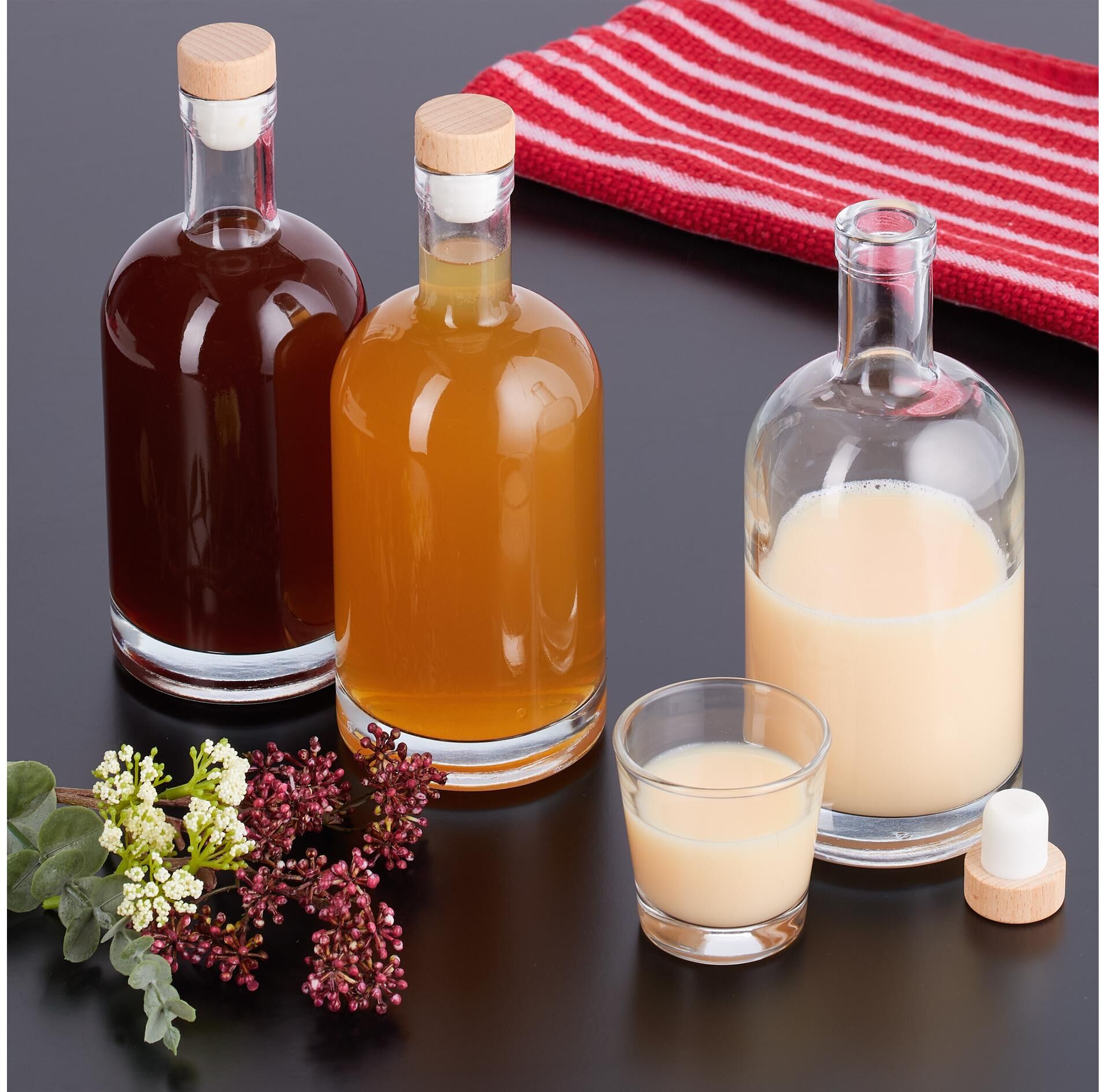 Aufbewahrungsschüssel RELAXDAYS "500 ml 12 Stück", transparent, Glas, Lebensmittelaufbewahrungsbehälter, Aufbewahrungsschüssel transparent Einheitsgröße