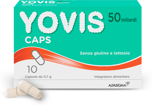 Yovis Caps 50 Miliardi Integratore Fermenti Lattici Vivi e Probiotici 10 Capsule