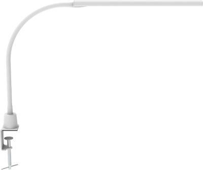 LED-Klemmleuchte MAULpirro, Leistung 7 W, 4-Stufen-Dimmer, 390 lm, schwenkbar, Klemmweite 45 mm, weiß